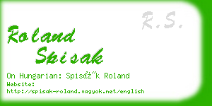 roland spisak business card